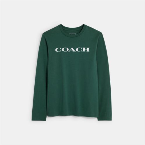 Coach Outlet essential long sleeve t shirt in organic cotton