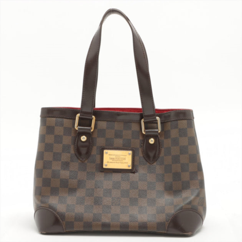 Louis Vuitton damier ebene canvas leather hampstead pm tote bag