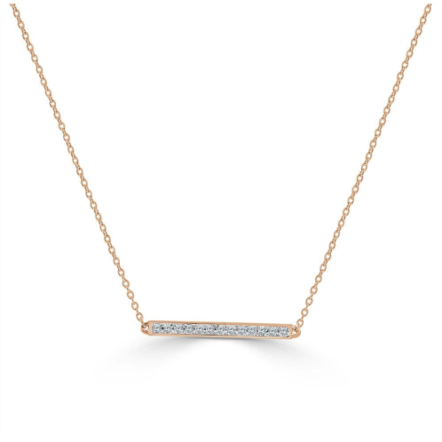 Sabrina Designs 14k gold & diamond bar necklace