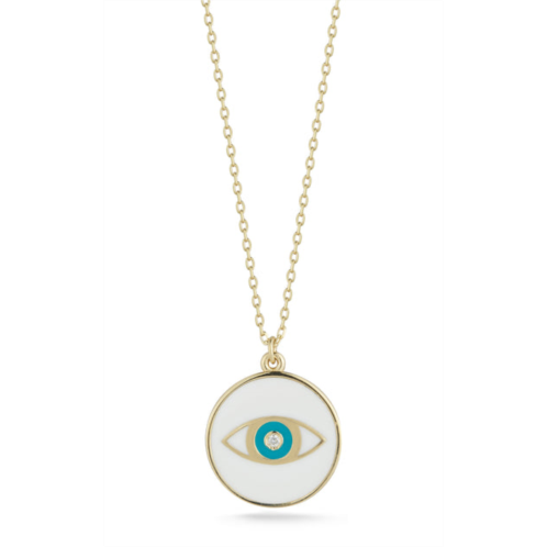 Ember Fine Jewelry 14k gold & diamond evil eye necklace