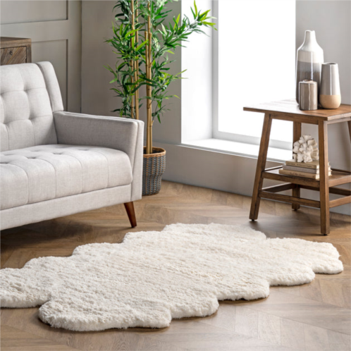 NuLOOM quarto faux sheepskin shag area rug