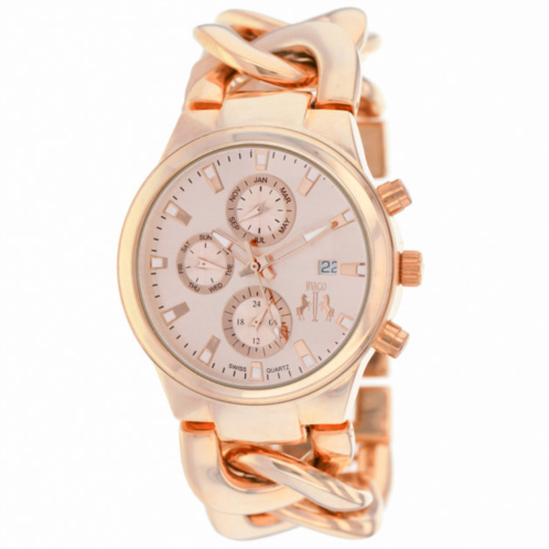 Jivago womens rose gold dial watch