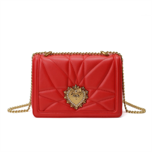 Tiffany & Fred Paris tiffany & fred quilted sheepskin heart shaped hardware