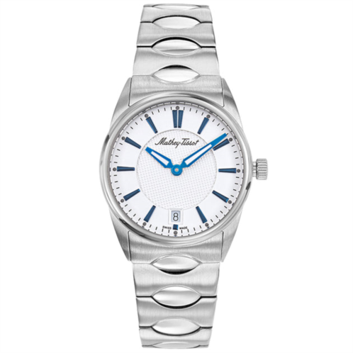 Mathey Tissot womens classic white dial watch