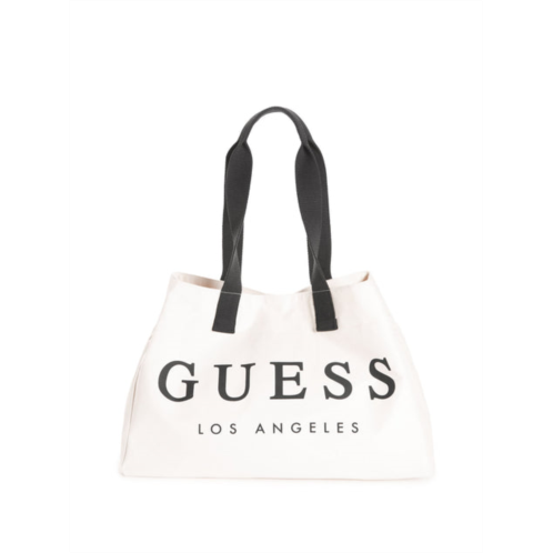 Guess Factory canvas beach tote