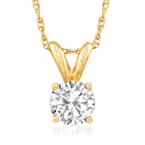 Ross-Simons diamond solitaire necklace in 14kt yellow gold