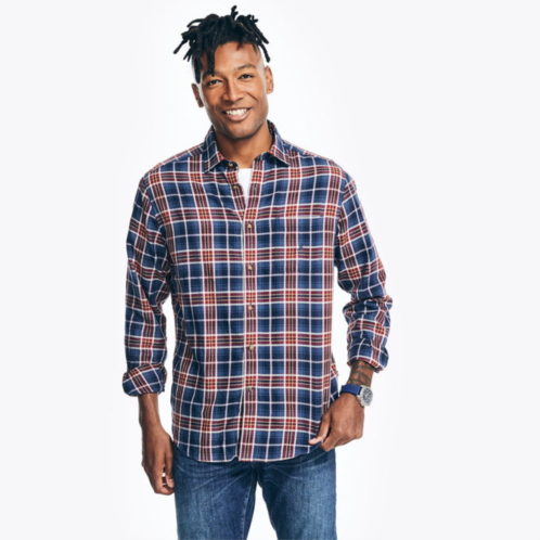 Nautica mens sustainably crafted plaid shirt