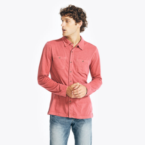 Nautica mens patch pocket shirt