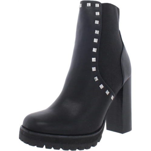 Steve Madden brisa womens faux leather studded ankle boots