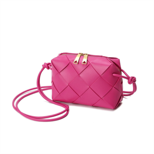 Tiffany & Fred Paris tiffany & fred smooth woven leather top-handle crossbody/shoulder bag