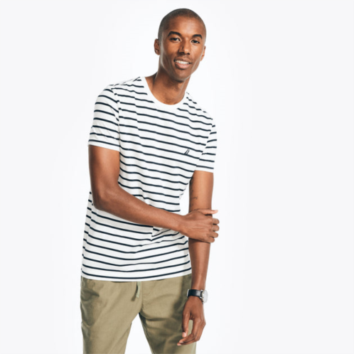 Nautica mens striped crewneck t-shirt