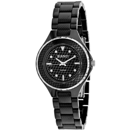 Roberto Bianci womens black dial watch