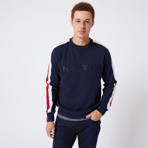 Nautica mens big & tall logo fleece sweatshirt