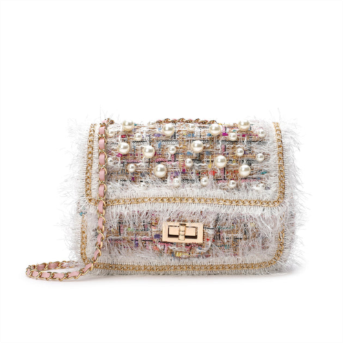 Tiffany & Fred beaded tweed shoulder bag