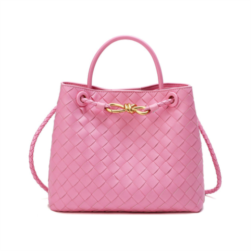 Tiffany & Fred Paris woven leather top-handle/ shoulder bag