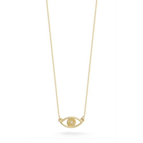 Ember Fine Jewelry 14k gold & diamond evil eye necklace