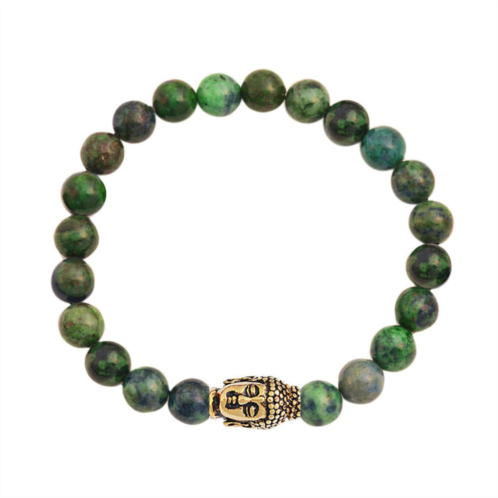 Stephen Oliver 18k jade & carved buddha bracelet