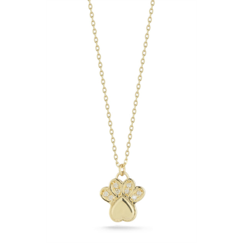 Ember Fine Jewelry 14k gold & diamond dog paw necklace