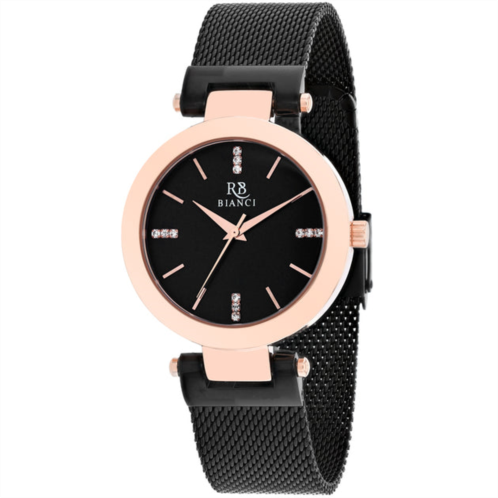 Roberto Bianci womens black dial watch