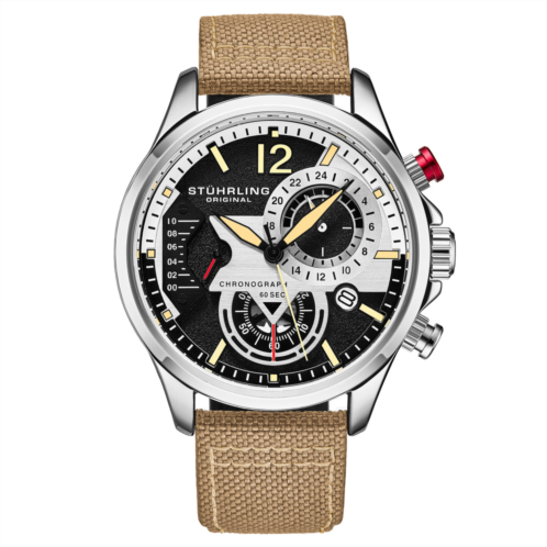 Stuhrling Original 909 quartz 45mm aviator