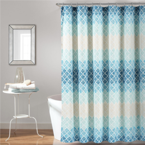 Lush Decor medallion ombre shower curtain