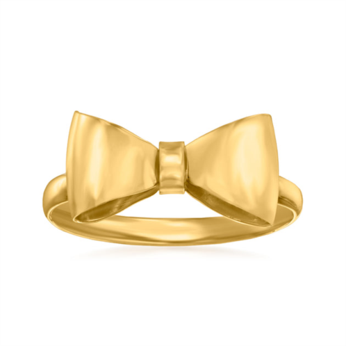 Ross-Simons italian 14kt yellow gold bow ring