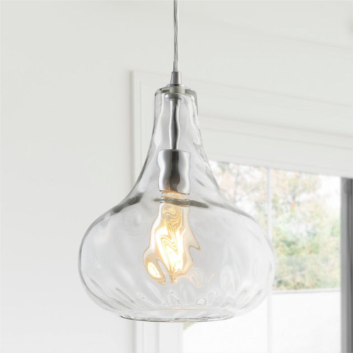 JONATHAN Y ferano 9 adjustable metal/glass led pendant