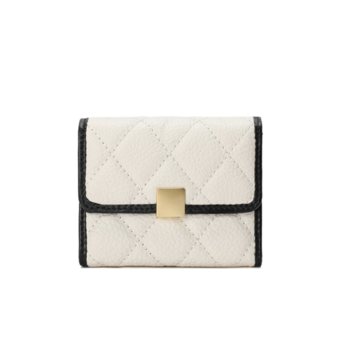 Tiffany & Fred Paris tiffany & fred two tone full-grain quilted wallet