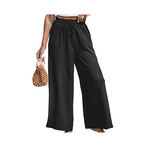 CUPSHE Womens Summer Lovin Drawstring Wide-Leg Pants