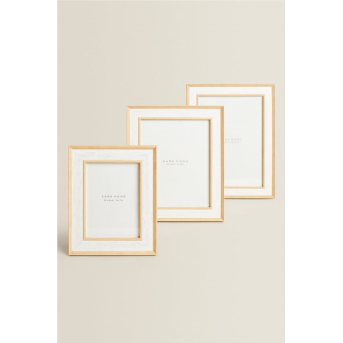 Zara CONTRAST WOODEN PHOTO FRAME