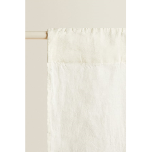 Zara WHITE HIGH GSM LINEN CURTAIN