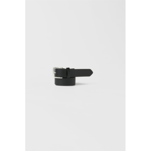 Zara LEATHER EFFECT BUCKLE BELT