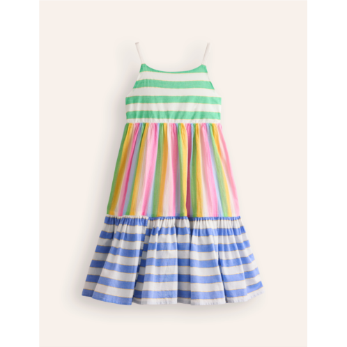 Boden Deadstock Dresses - Multi Stripe Hotchpotch