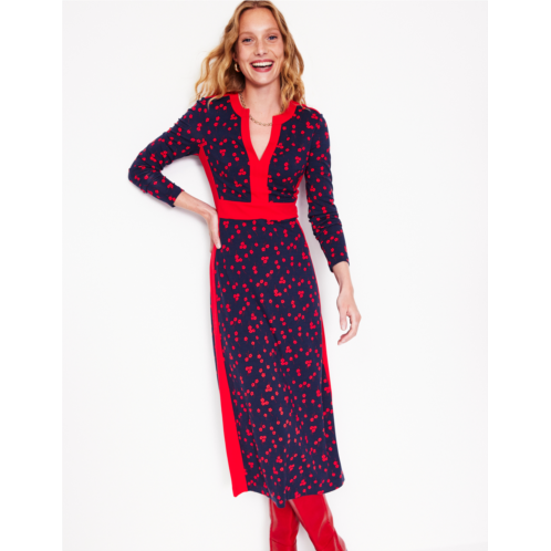 Boden Catherine Ponte Midi Dress - Rouge, Fall Sprig