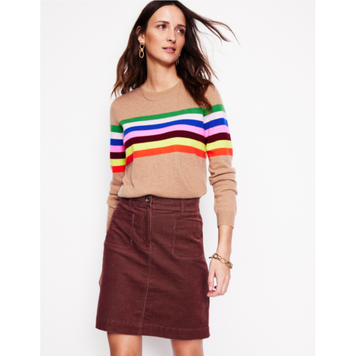 Boden Estella Cord Skirt - Chestnut