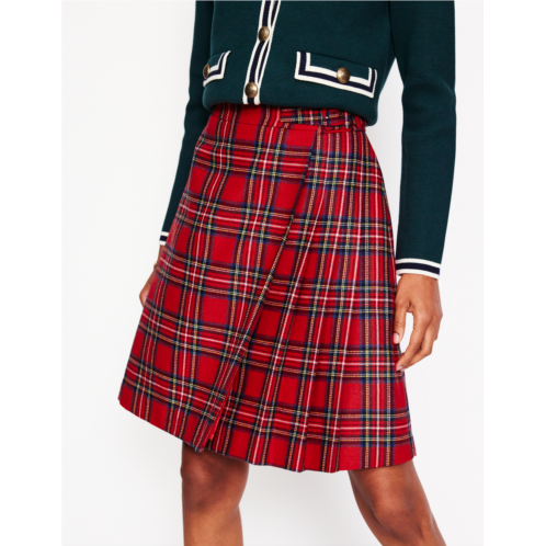 Boden Helen Buckled Kilt - Red and Blue Check