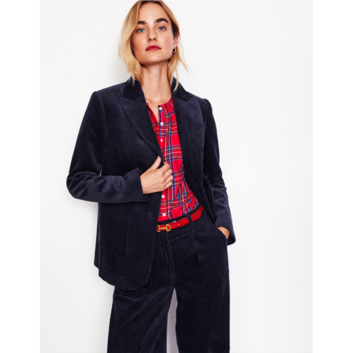 Boden Relaxed Cord Blazer - Navy