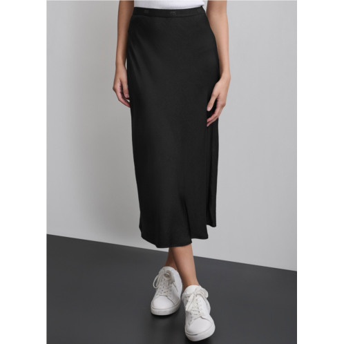 DKNY LOGO SLIP SKIRT