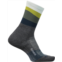 Feetures Trail Max Cushion Wavy Stripe Mini Crew Socks Ascent Gray