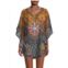 La Moda Clothing Jungle Queen Print Caftan Coverup