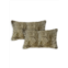 Natural 2-Pack Sheepskin Throw Pillow Set