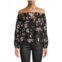 Velvet by Graham & Spencer Odet Floral Peasant Top