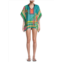 Ranee  s ?Mixed-Print Caftan Cover-Up