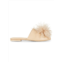 Cult Gaia Womens Ray Feather-Trimmed Leather Mules