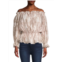 Elie Tahari ?Snakeskin Off-The-Shoulder Top