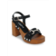 Charles David Platform Block-Heel Suede Sandals