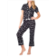 Blis Plus 2-Piece Floral Capri Set