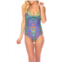 La Moda Clothing Birds of Paradise Printed One-Piece Swimsuit