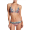 La Moda Clothing Ikat 2-Piece Beaded Print Bikini Top & Bottom Set