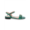 Cavalli Class by Roberto Cavalli Snakeskin-Embossed Leather Flat Sandals